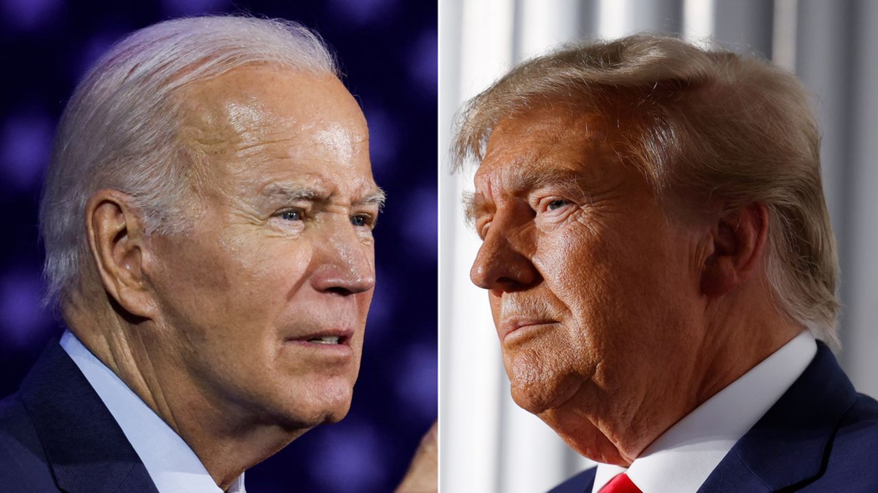 Joe Biden and Donald Trump Biden Trumnp Split