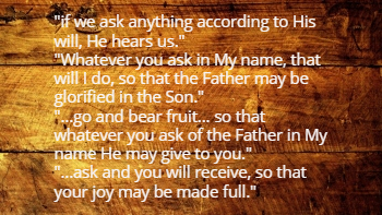 Ask anything in My name. Ask anything in My name.