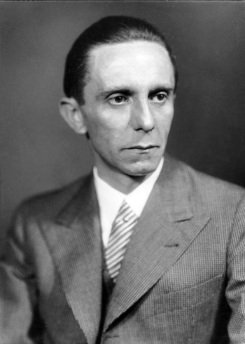 Joseph Goebbels,  Hitler's Reich Minister of Propaganda for Nazi Germany Joseph Goebbels